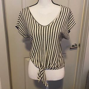 Kaki and Black Medium T-Shirt